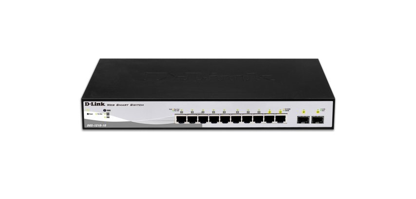 D-Link DGS-1210-10 Gestionado L2 Gigabit Ethernet (10/100/1000) 1U Negro, Gris