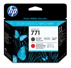 HP Testina di stampa nero opaco/rosso cromatico DesignJet 771