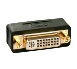 Lindy 41098 cambiador de género para cable DVI-I DVI-D Negro