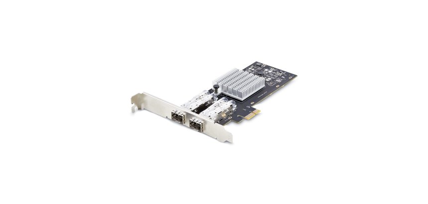 StarTech.com Carte Réseau GbE SFP à 2 Port, PCIe 2.0 x1, Intel I350-AM2, Carte Contrôleur 2x 1GbE, 1000BASE Cuivre/Fibre Optique, Carte Réseau Gigabit Ethernet NIC, Backplanes Serveur/PC - Compatible Windows/Linux