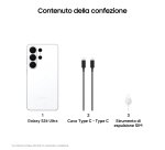Samsung Galaxy S26 Ultra Smartphone AI, 256GB, Privacy Display integrato, Processore potente, Assistente Foto, Camera 200 MP, 5000 mAh, White