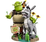 LEGO 72423 Shrek, Ciuchino e Gatto con gli Stivali, Kit Modellismo per Adulti da Esposizione con 3 Personaggi, Regalo per Fan