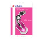 Verbatim Go Mini Optical Travel Mouse - mouse - USB - hot pink