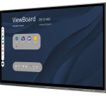 Viewsonic IFP7562 pantalla de señalización Panel plano interactivo 190,5 cm (75") LED Wifi 350 cd / m² 4K Ultra HD Negro Pantalla táctil Procesador incorporado Android