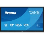 iiyama TE6513A-B1AG Écran d'affichage dynamique Écran plat interactif 163,8 cm (64.5") Wifi 500 cd/m² 4K Ultra HD Noir Écran tactile Intégré dans le processeur Android 18/7