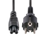 StarTech.com Cable de 3m de Alimentación de Repuesto para Ordenador Portátil, EU Schuko a C5, 2,5A 250V, 18AWG, para Cargador de Portátiles, Hoja de Trébol/Mickey Mouse