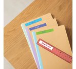 Brother BTAG-232 - Ruban adhésif rouge sur blanc, 12 mm de large, non laminée