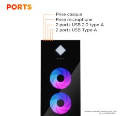 HP OMEN by 45L Gaming Desktop GT22-3065nf Intel Core Ultra 9 285K 128 Go DDR5-SDRAM NVIDIA GeForce RTX 5080 Windows 11 Home Tower PC AI PC Noir