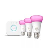Philips Hue White and colour ambience Starter kit: 3 E27 smart bulbs (1100)