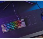 Trust GXT 867 Acira clavier Gaming USB Français Noir, Gris