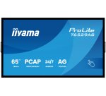 iiyama T6529AS-B1AG Écran d'affichage dynamique En forme de kiosk 163,8 cm (64.5") LED Wifi 420 cd/m² 4K Ultra HD Noir Écran tactile Intégré dans le processeur Android 24/7
