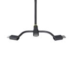 StarTech.com Câble de Charge USB de 1m Robuste, USB vers Lightning/Micro-USB/USB-C, Certifié Apple MFi, Gaine en Aramide, Cordon de Charge USB Universel 3-en-1 pour iPhone/iPad/Android