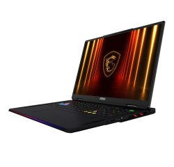 MSI Raider 18 HX AI A2XWIG-270FR Intel Core Ultra 9 285HX Ordinateur portable 45,7 cm (18") UHD+ 64 Go DDR5-SDRAM 4 To SSD NVIDIA GeForce RTX 5080 Wi-Fi 7 (802.11be) Windows 11 Pro Français Noir