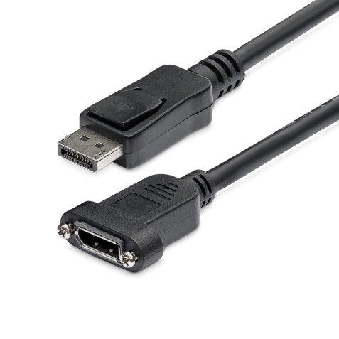 StarTech.com Câble DisplayPort à Montage sur Panneau de 91cm - 4K x 2K - Câble d'Extension DP 1.2 M/F - Câble d'Extension Vidéo DP avec Connecteur DP à Montage sur Panneau - Câble pour Moniteur DP