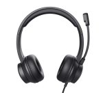 Trust HS-201 Casque Avec fil Arceau Bureau/Centre d'appels USB Type-A Noir