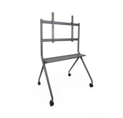 TooQ iSTAND Soporte de Suelo con Ruedas para Pantallas 50"- 86", Gris