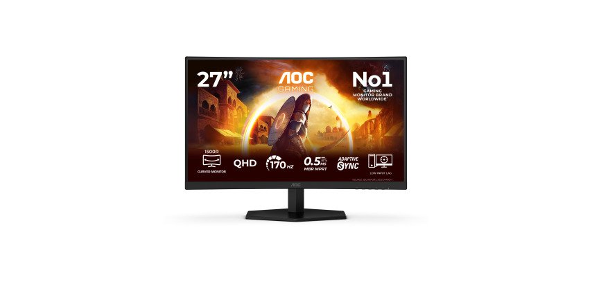 AOC G4 Q27G42ZE Monitor PC 68,6 cm (27") 2560 x 1440 Pixel Quad HD LED Nero, Rosso