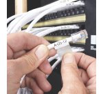 DYMO XTL Laminated Wire/Cable Wrap | 21 mm x 39 mm | Black on White