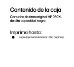 HP Cartucho de tinta original 950XL de alta capacidad negro