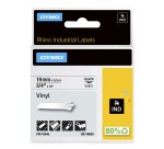 DYMO Rhino Industrial Vinyl Labels | 19 mm x 5.5 m | Black Print on White | Self-Adhesive | for Rhino & LabelManager Label Makers