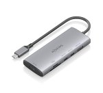 AISENS USB-C Dock 6 en 1, USB-C a 1xHDMI, 1xUSB-A 10G, 2xUSB-C 10G, 1xSD, 1xMicroSD, Gris, 20cm