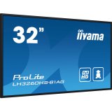 iiyama LH3260HS-B1AG Écran d'affichage dynamique Carte A numérique 80 cm (31.5") LED Wifi 500 cd/m² Full HD Noir Intégré dans le processeur Android 11 24/7