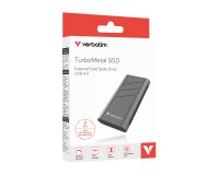 Verbatim TurboMetal SSD USB4 2TB 2 TB USB Typ-C USB4 Gen 2x2 Silber