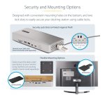 StarTech.com Universal USB4 & Thunderbolt 4 Docking Station, Quad Display on Windows, Dual Display on MacBook, HDMI DP Dock with 98W Laptop Charging