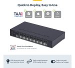 StarTech.com 8-Port DisplayPort KVM Switch with 1U Rack Mount Kit, 4K 60Hz DP 1.2, Push-Button & Hotkey Switching, 4-Port USB Hub, OS Independent, TAA Compliant
