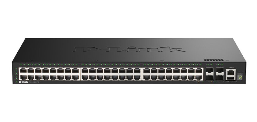 D-Link DGS-1530-52/E commutateur réseau Géré L2 Gigabit Ethernet (10/100/1000) Noir