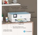 HP ENVY Inspire 7221e Sans fil All-in-One Couleur Imprimante, Instant Ink; Impression photo