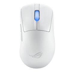 ASUS ROG Keris II Ace Wireless AimPoint White mouse Gaming Mano destra RF Wireless + Bluetooth + USB Type-A Ottico 42000 DPI