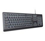 Trust Primo Beleuchtete clavier maison/bureau USB AZERTY Français Noir