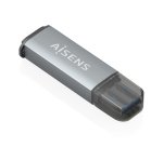 AISENS Lector De Tarjetas SD, Micro SD, MMC, Rs-MMC, MMC Micro, USB-A, Gris
