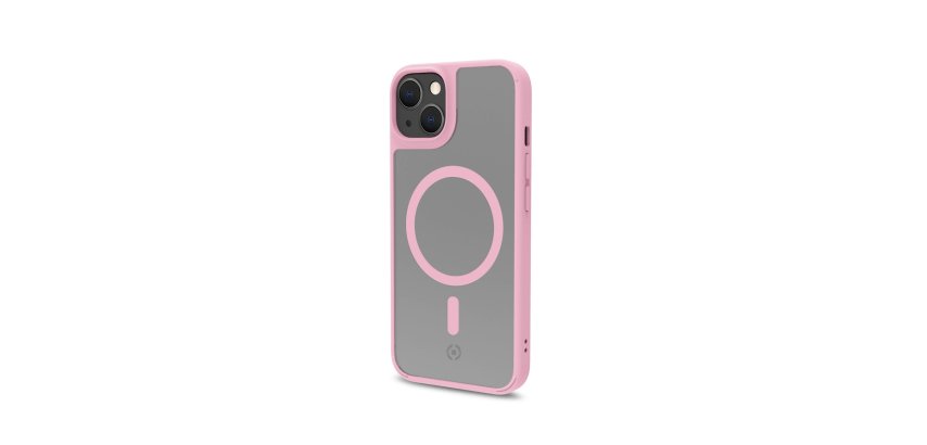 Celly Magmatt custodia per cellulare 15,5 cm (6.1") Cover Rosa, Trasparente