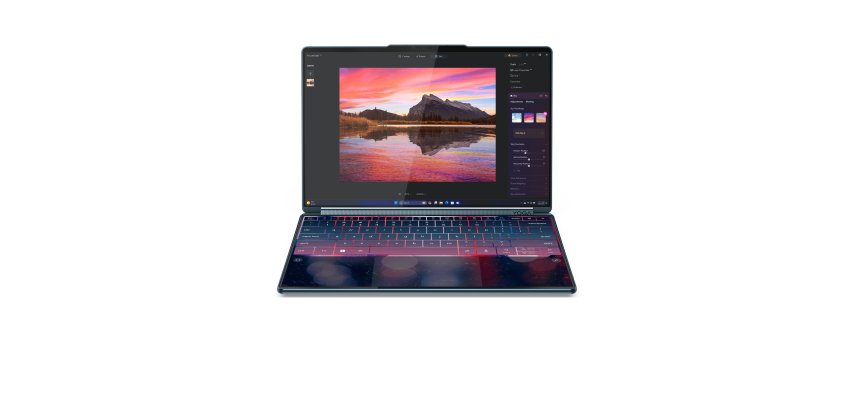 Lenovo Yoga Book 9 14IAH10 Intel Core Ultra 7 255H Hybride (2-en-1) 35,6 cm (14") Écran tactile 2.8K 32 Go LPDDR5x-SDRAM 1 To SSD Wi-Fi 7 (802.11be) Windows 11 Home Bleu Français