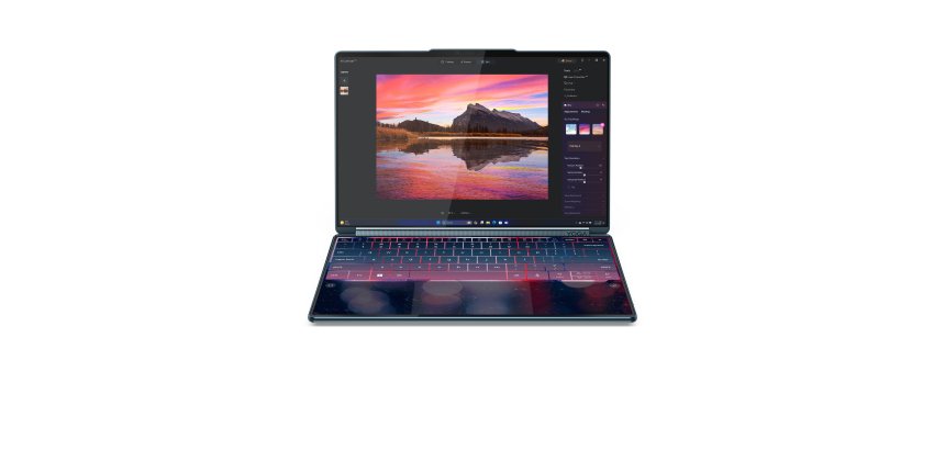 Lenovo Yoga Book 9 14IAH10 Intel Core Ultra 7 255H Hybride (2-en-1) 35,6 cm (14") Écran tactile 2.8K 32 Go LPDDR5x-SDRAM 1 To SSD Wi-Fi 7 (802.11be) Windows 11 Home Français Bleu