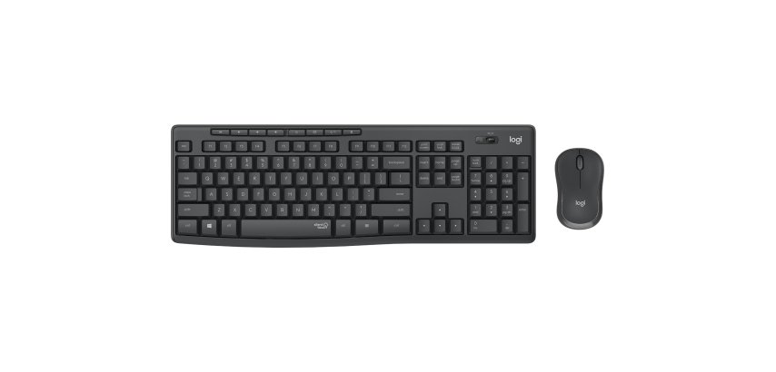 Logitech MK295 Silent Wireless Combo teclado Ratón incluido RF inalámbrico en Portugués Grafito