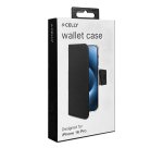 Celly WALLY1079 custodia per cellulare 16 cm (6.3") Custodia a borsellino Nero