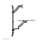 Neomounts WL90-325BL1 Station de travail assis-debout - mural - 17-32" - ressort à gaz