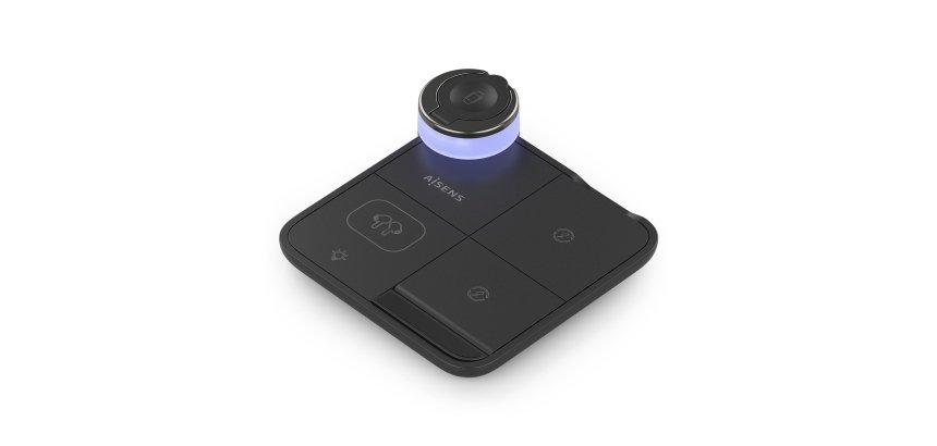 AISENS Cargador Inalambrico USB-C 4 en 1 De 15W Para Movil, Apple Watch, Auriculares Con Estuche De Carga, Negro
