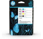 HP 950 Pack de 4 cartouches d'encre noire/ 951 Pack de 4 cartouches d'encre cyan/magenta/jaune authentiques