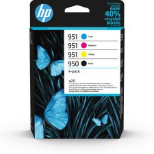 HP 950 Pack de 4 cartouches d'encre noire/ 951 Pack de 4 cartouches d'encre cyan/magenta/jaune authentiques