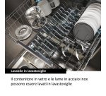 Haier Tritatutto I-Master Serie 5 Nero, 4 lame in acciaio inox, 2 livelli di velocità, Ciotola in vetro 0,5 L