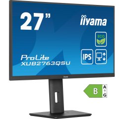 iiyama ProLite XUB2763QSU-B1 écran plat de PC 68,6 cm (27") 2560 x 1440 pixels Quad HD LED Noir