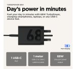 Motorola TurboPower 68W Universal Black AC Fast charging Indoor