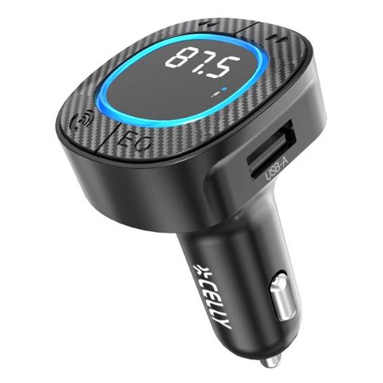 Celly CARTRASMITTERBK trasmettitore FM 87,5 - 108 MHz Bluetooth/USB Nero