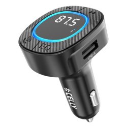 Celly CARTRASMITTERBK trasmettitore FM 87,5 - 108 MHz Bluetooth/USB Nero