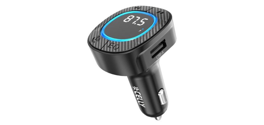 Celly CARTRASMITTERBK trasmettitore FM 87,5 - 108 MHz Bluetooth/USB Nero