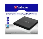 Verbatim External Slimline CD/DVD Writer unidad de disco óptico DVD±RW Negro